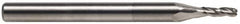 SGS - 15/32" Diam, 1" LOC, 3 Flute Solid Carbide Ball End Mill - Uncoated, Single End, 3" OAL, 1/2" Shank Diam, Spiral Flute - Americas Industrial Supply