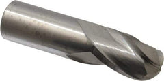 Atrax - 1" Diam, 1-1/2" LOC, 3 Flute Solid Carbide Ball End Mill - Uncoated, Single End, 4" OAL, 1" Shank Diam - Americas Industrial Supply