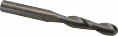 Atrax - 5/8" Diam, 3" LOC, 2 Flute Solid Carbide Ball End Mill - Uncoated, Single End, 6" OAL, 5/8" Shank Diam - Americas Industrial Supply