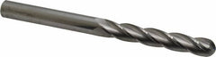 Atrax - 1/2" Diam, 3" LOC, 4 Flute Solid Carbide Ball End Mill - Uncoated, Single End, 6" OAL, 1/2" Shank Diam - Americas Industrial Supply