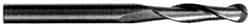 SGS - 5/8" Diam, 2-1/4" LOC, 2 Flute Solid Carbide Ball End Mill - Uncoated, Single End, 5" OAL, 5/8" Shank Diam, Spiral Flute - Americas Industrial Supply