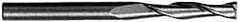 SGS - 3/4", 2-1/4" LOC, 3/4" Shank Diam, 5" OAL, 2 Flute, Solid Carbide Square End Mill - Single End, Uncoated, Spiral Flute, 30° Helix, Centercutting, Right Hand Cut, Right Hand Flute, Series 3L - Americas Industrial Supply