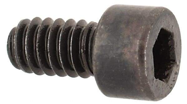 Made in USA - #3-48 UNC Hex Socket Drive, Socket Cap Screw - Alloy Steel, Black Oxide Finish, Fully Threaded, 3/16" Length Under Head - Americas Industrial Supply