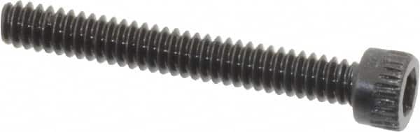 Made in USA - #4-40 UNC Hex Socket Drive, Socket Cap Screw - Alloy Steel, Black Oxide Finish, Fully Threaded, 7/8" Length Under Head - Americas Industrial Supply