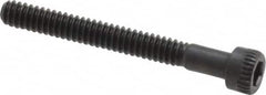 Made in USA - #4-40 UNC Hex Socket Drive, Socket Cap Screw - Alloy Steel, Black Oxide Finish, Partially Threaded, 1" Length Under Head - Americas Industrial Supply
