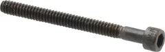 Made in USA - #4-40 UNC Hex Socket Drive, Socket Cap Screw - Alloy Steel, Black Oxide Finish, Partially Threaded, 1-1/4" Length Under Head - Americas Industrial Supply