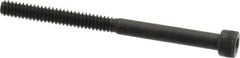 Made in USA - #4-40 UNC Hex Socket Drive, Socket Cap Screw - Alloy Steel, Black Oxide Finish, Partially Threaded, 1-1/2" Length Under Head - Americas Industrial Supply