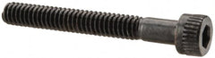 Made in USA - #5-40 UNC Hex Socket Drive, Socket Cap Screw - Alloy Steel, Black Oxide Finish, Partially Threaded, 1" Length Under Head - Americas Industrial Supply
