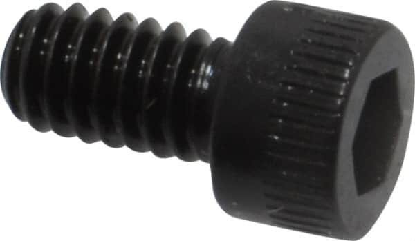 Made in USA - #8-32 UNC Hex Socket Drive, Socket Cap Screw - Alloy Steel, Black Oxide Finish, Fully Threaded, 5/16" Length Under Head - Americas Industrial Supply