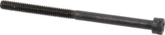 Made in USA - #8-32 UNC Hex Socket Drive, Socket Cap Screw - Alloy Steel, Black Oxide Finish, Partially Threaded, 2-1/2" Length Under Head - Americas Industrial Supply