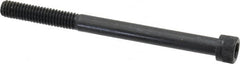 Made in USA - 5/16-18 UNC Hex Socket Drive, Socket Cap Screw - Alloy Steel, Black Oxide Finish, Partially Threaded, 4" Length Under Head - Americas Industrial Supply