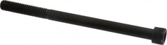 Made in USA - 5/16-18 UNC Hex Socket Drive, Socket Cap Screw - Alloy Steel, Black Oxide Finish, Partially Threaded, 4-1/2" Length Under Head - Americas Industrial Supply