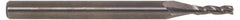 SGS - 27/64", 1" LOC, 7/16" Shank Diam, 2-3/4" OAL, 3 Flute, Solid Carbide Square End Mill - Single End, Uncoated, Spiral Flute, 30° Helix, Centercutting, Right Hand Cut, Right Hand Flute, Series 5 - Americas Industrial Supply