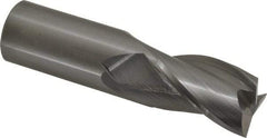 Atrax - 1", 1-1/2" LOC, 1" Shank Diam, 4" OAL, 3 Flute, Solid Carbide Square End Mill - Single End, Uncoated, Spiral Flute, 30° Helix, Centercutting, Right Hand Cut - Americas Industrial Supply