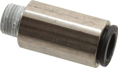 Legris - 8mm Outside Diam, 1/8 BSPT, Nickel Plated Brass Push-to-Connect Tube Self-Sealing Male Connector - 145 Max psi, Tube to Male BSPT, Buna-N O-Ring - Americas Industrial Supply