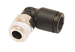 Legris - 3/16" Outside Diam, 1/8 BSPT, Nylon Push-to-Connect Tube Male Elbow - 290 Max psi, Tube to Male BSPT Connection, Buna Nitrile O-Ring - Americas Industrial Supply