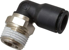 Legris - 10mm Outside Diam, 3/8 NPT, Nylon Push-to-Connect Tube Male Elbow - 290 Max psi, Tube to Male NPT Connection, Buna Nitrile O-Ring - Americas Industrial Supply