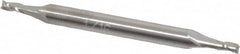 Atrax - 1/16", 1/8" LOC, 1/8" Shank Diam, 1-1/2" OAL, 3 Flute, Solid Carbide Square End Mill - Double End, Uncoated, Spiral Flute, 30° Helix, Centercutting - Americas Industrial Supply