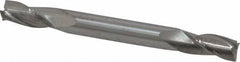 Atrax - 1/4", 1/2" LOC, 1/4" Shank Diam, 2-1/2" OAL, 3 Flute, Solid Carbide Square End Mill - Double End, Uncoated, Spiral Flute, 30° Helix, Centercutting - Americas Industrial Supply