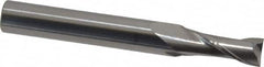 Atrax - 7mm, 19mm LOC, 8mm Shank Diam, 64mm OAL, 2 Flute, Solid Carbide Square End Mill - Single End, Uncoated, Spiral Flute, 30° Helix, Centercutting, Right Hand Cut - Americas Industrial Supply
