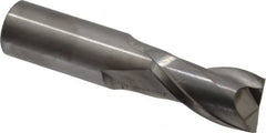 Atrax - 22mm, 38mm LOC, 22mm Shank Diam, 100mm OAL, 2 Flute, Solid Carbide Square End Mill - Single End, Uncoated, Spiral Flute, 30° Helix, Centercutting, Right Hand Cut - Americas Industrial Supply