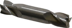 Atrax - 10mm, 12mm LOC, 10mm Shank Diam, 70mm OAL, 4 Flute, Solid Carbide Square End Mill - Double End, Uncoated, Spiral Flute, 30° Helix, Centercutting, Right Hand Cut - Americas Industrial Supply