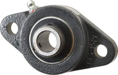 Browning - 5/8" ID, 3-7/8" OAL x 2-1/8" OAH 2-Bolt Flange - 1,444 Lb Static Cap, 2,611 Lb Dyn Cap, 3" Btw Mnt Hole Ctrs, Cast Iron - Americas Industrial Supply
