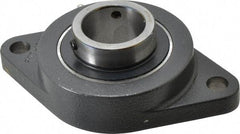 Browning - 1-11/16" ID, 7-1/16" OAL x 4-3/8" OAH 2-Bolt Flange - 5,139 Lb Static Cap, 7,901 Lb Dyn Cap, 5-27/32" Btw Mnt Hole Ctrs, Cast Iron - Americas Industrial Supply