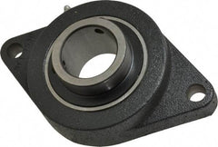 Browning - 2" ID, 8-1/2" OAL x 5-1/4" OAH 2-Bolt Flange - 6,601 Lb Static Cap, 9,752 Lb Dyn Cap, 7-1/4" Btw Mnt Hole Ctrs, Cast Iron - Americas Industrial Supply