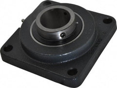 Browning - 2" ID, 6-3/8" OAL x 6-3/8" OAH 4-Bolt Flange - 6,601 Lb Static Cap, 9,752 Lb Dyn Cap, 5-1/8" Btw Mnt Hole Ctrs, Cast Iron - Americas Industrial Supply