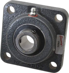 Browning - 3/4" ID, 3-3/8" OAL x 3-3/8" OAH 4-Bolt Flange - 1,444 Lb Static Cap, 2,611 Lb Dyn Cap, 2-1/2" Btw Mnt Hole Ctrs, Cast Iron - Americas Industrial Supply