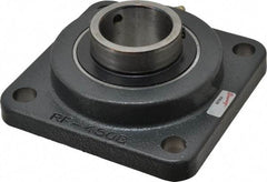 Browning - 1-3/4" ID, 5-3/8" OAL x 5-3/8" OAH 4-Bolt Flange - 5,139 Lb Static Cap, 7,901 Lb Dyn Cap, 4-1/8" Btw Mnt Hole Ctrs, Cast Iron - Americas Industrial Supply