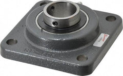 Browning - 1-1/4" ID, 4-1/4" OAL x 4-1/4" OAH 4-Bolt Flange - 2,567 Lb Static Cap, 4,381 Lb Dyn Cap, 3-1/4" Btw Mnt Hole Ctrs, Cast Iron - Americas Industrial Supply