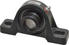Browning - 1" ID, 5-1/2" OAL x 2-13/16" OAH Pillow Block - 1,651 Lb Static Cap, 2,801 Lb Dyn Cap, 4-1/8" Btw Mnt Hole Ctrs, 1-7/16" Base-to-Ctr Ht, Cast Iron - Americas Industrial Supply