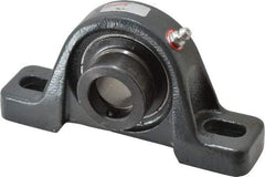 Browning - 15/16" ID, 5-1/2" OAL x 2-13/16" OAH Pillow Block - 1,651 Lb Static Cap, 2,801 Lb Dyn Cap, 4-1/8" Btw Mnt Hole Ctrs, 1-7/16" Base-to-Ctr Ht, Cast Iron - Americas Industrial Supply