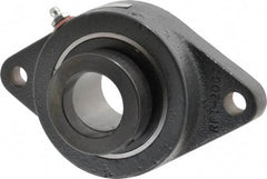 Browning - 1-1/2" ID, 6-3/4" OAL x 4-1/8" OAH 2-Bolt Flange - 4,467 Lb Static Cap, 7,340 Lb Dyn Cap, 5-21/32" Btw Mnt Hole Ctrs, Cast Iron - Americas Industrial Supply