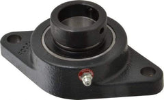 Browning - 1-1/4" ID, 5-9/16" OAL x 3-1/8" OAH 2-Bolt Flange - 2,567 Lb Static Cap, 4,381 Lb Dyn Cap, 4-19/32" Btw Mnt Hole Ctrs, Cast Iron - Americas Industrial Supply