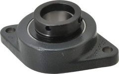 Browning - 1-15/16" ID, 7-7/16" OAL x 4-9/16" OAH 2-Bolt Flange - 5,216 Lb Static Cap, 7,889 Lb Dyn Cap, 6-3/16" Btw Mnt Hole Ctrs, Cast Iron - Americas Industrial Supply