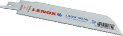 Lenox - 6" Long x 1" Thick, Bi-Metal Reciprocating Saw Blade - Straight Profile, 14 TPI, Toothed Edge - Americas Industrial Supply