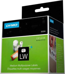 Dymo - 2-1/4" Long, White Label Printer Cartridge - For DYMO LabelWriter Printers - Americas Industrial Supply