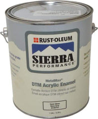 Rust-Oleum - 1 Gal Semi Gloss Gray Metal Coating - 180 to 545 Sq Ft/Gal Coverage, <0 g/L VOC Content - Americas Industrial Supply