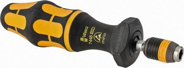 Wera - 1 Piece, 2-1/2 to 11-1/2 In/Lb, Adjustable Torque Limiting Screwdriver - 1/4" Drive - Americas Industrial Supply