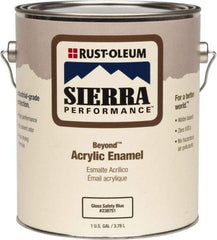 Rust-Oleum - 1 Gal Safety Blue Gloss Finish Acrylic Enamel Paint - Interior/Exterior, <0 gL VOC Compliance - Americas Industrial Supply