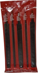 Simonds File - 5 Piece American Pattern File Set - 8" Long, Bastard Coarseness, Set Includes Flat, Half Round, Mill, Round, Square - Americas Industrial Supply