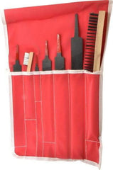 Simonds File - 7 Piece American Pattern File Set - 8", 10", 12", 14" Long, Bastard/Smooth Coarseness, Set Includes Half Round, Mill - Americas Industrial Supply