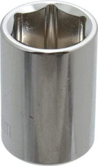 Paramount - 3/8" Drive, Standard Hand Socket - 6 Points, 1-3/16" OAL, Steel, Chrome Finish - Americas Industrial Supply