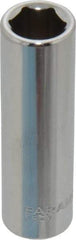 Paramount - 3/8", 1/4" Drive, Deep Hand Socket - 6 Points, 1-15/16" OAL, Steel, Chrome Finish - Americas Industrial Supply