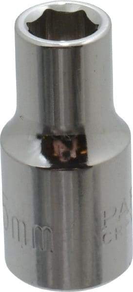 Paramount - 1/4" Drive, Standard Hand Socket - 6 Points, 15/16" OAL, Steel, Chrome Finish - Americas Industrial Supply