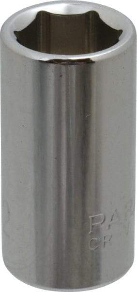 Paramount - 11/32", 1/4" Drive, Standard Hand Socket - 6 Points, 15/16" OAL, Steel, Chrome Finish - Americas Industrial Supply