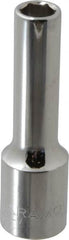 Paramount - 3/8", 1/2" Drive, Deep Hand Socket - 6 Points, 3-1/4" OAL, Steel, Chrome Finish - Americas Industrial Supply